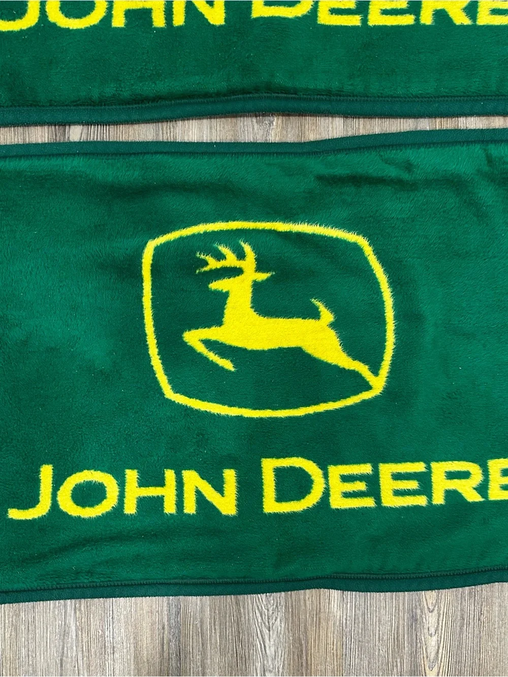 Vintage 2000s Biederlack John Deere Green & Yellow Pillow Cases Set of 2 USA